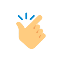 Hand macht eine schnippende Geste mit Bewegungslinien – Symbol für Einfachheit, Effizienz oder spontane Idee